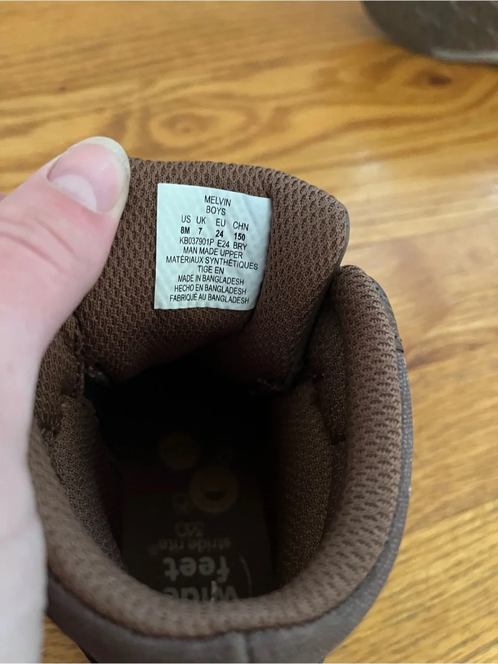 Stride Rite Dark Brown Melvin Boot Sneaker